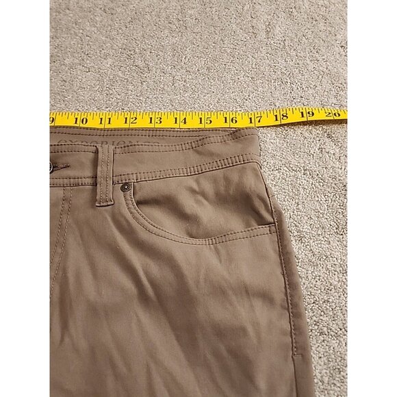 MEN’S PRANA SLIM FIT LOGO PANTS SIZE 33x31 LIGHT WEIGHT PACKABLE HICKING STRETCH - Picture 12 of 14